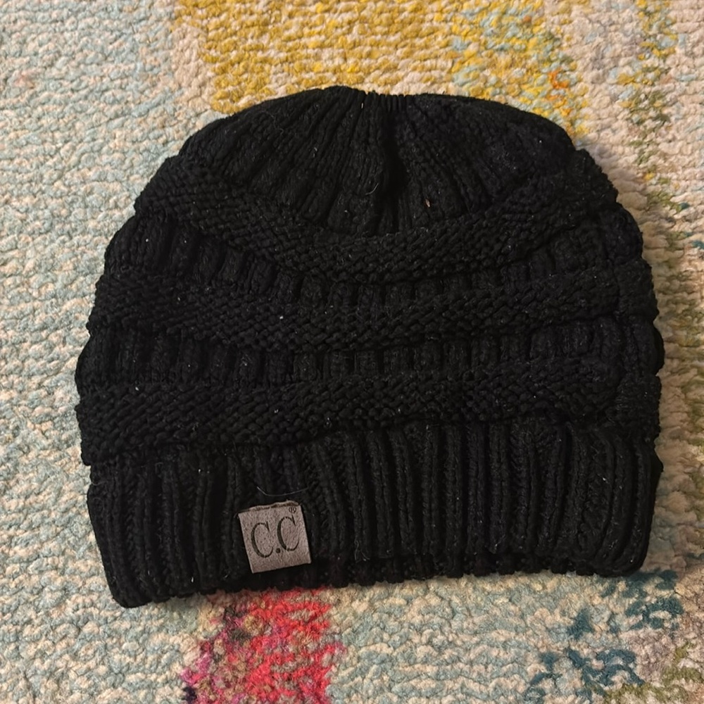 C.C Hat Ponytail Hole Winter